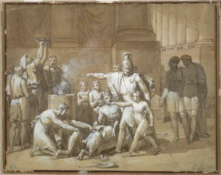 Hannibal zweert eeuwige vijandschap tegen Rome, ca. 1808