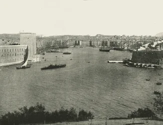 Havenzicht, Marseille, Frankrijk