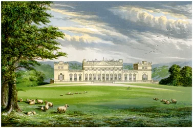 Harewood House, Yorkshire, huis van de Graaf van Harewood, ca. 1880