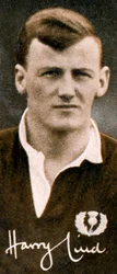 Harry Lind 1906-1986, Schotse internationale rugbyunionspeler, 1935