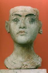 Hoofd van een Koning, Toetanchamon, Egyptisch