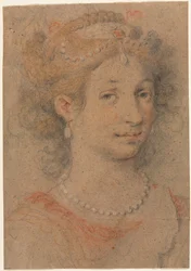 Hoofd van een vrouw, 1600s
