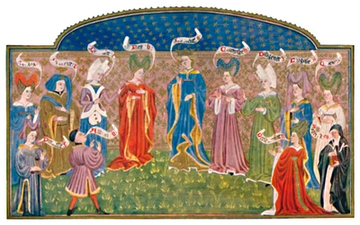 Hoofdtooien in de Vijftiende Eeuw MS. Roy. 15 E. v., 15e eeuw, 1903