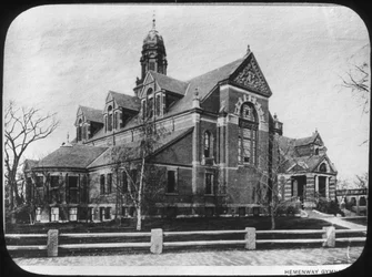 Hemenway Gymnasium, Harvard University, Massachusetts, VS, eind 19e of begin 20e eeuw