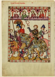 Hendrik IV Probus, hertog van Silezië-Wroclaw uit de Codex Manesse