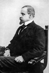 Henryk Sienkiewicz, Poolse romanschrijver en publicist, eind 19e eeuw, ca. 1920