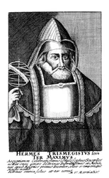 Hermes de Egyptenaar, alchemist, 17e eeuw