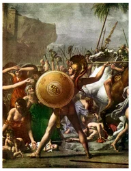 Heldenverering (detail) van De interventie van de Sabijnse vrouwen, 1799 1956