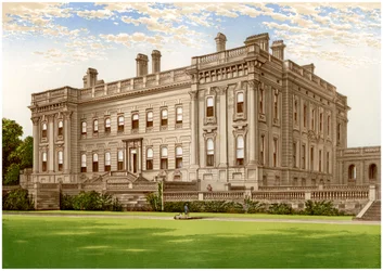 Heythrop, Oxfordshire, huis van de familie Brassey, ca. 1880