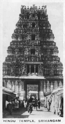 Hindoeïstische tempel, Srirangam, India, ca. 1925