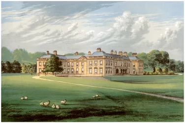 Holme Lacy, Herefordshire, huis van Baronet Stanhope, ca. 1880