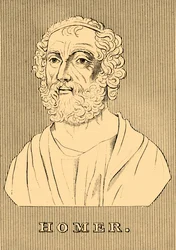 Homerus, ca. 800-701 v.Chr., 1830