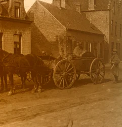 Paard-en-wagen keuken, ca. 1914-1918