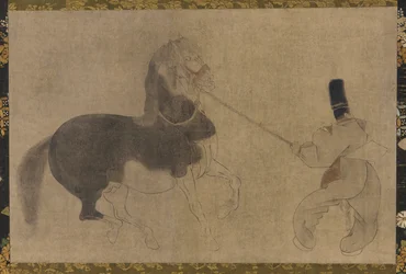 Paard en bediende, Momoyama-periode, 1568-1615