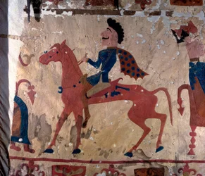 Ruiter, Pazyryk vilt artefact tapijt detail