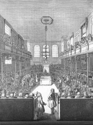 House of Commons in de tijd van George II, 1845