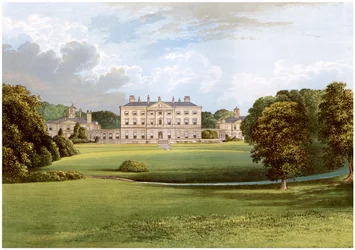 Howick Hall, Northumberland, huis van Earl Grey, ca. 1880