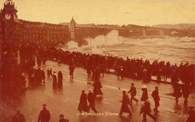 I.O.M. Douglas, storm, ca. 1913