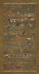 Geïllustreerde biografie van prins Shotoku Shotoku Taishi e-den, 14e eeuw