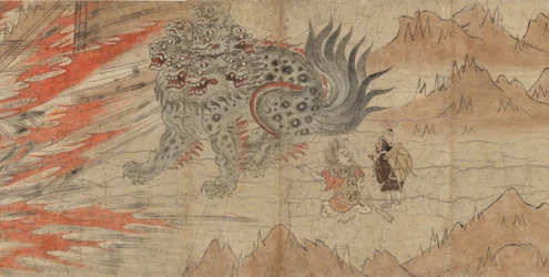 Geïllustreerde Legenden van het Kitano Tenjin Heiligdom Kitano Tenjin engi emaki, eind 13e eeuw