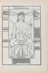 Illustratie uit Fasciculo di medicina door Johannes de Ketham, 1493