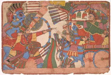 Illustratie bij de Mahabharata, ca. 1800