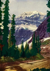 In het grootste nationale park van Canada - Nationaal park Jasper, circa 1948.