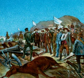 In Cronjes Laager na overgave, 1900