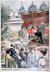 Inhuldiging van het standbeeld van Louis Pasteur, Parijs, 1904