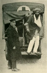 Gewonde Indiase soldaat, Eerste Wereldoorlog, 1914
