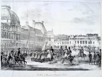 Installatie van de regering in Tuileries, 19e eeuw