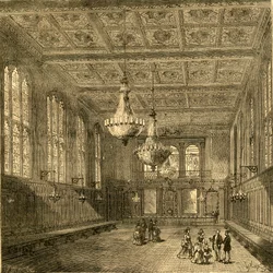 Interieur van Merchant Taylors Hall, 1897