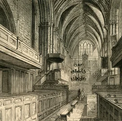 Interieur van de St. Saviours kerk, ca. 1878