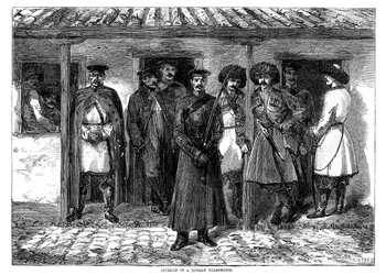 Interieur van een Russische wachtpost, Krimoorlog, 1855