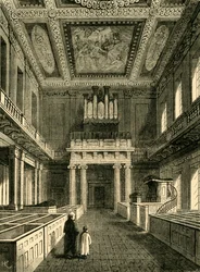 Interieur van de Chapel Royal Banqueting House, Whitehall