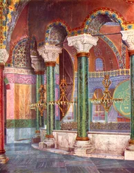 Interieur van de Kerk van S. Sophia, Istanbul, Turkije, 1933-1934