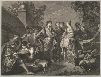 Jacob arriveert in Mesopotamië
