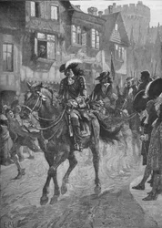 James II betreedt Dublin na de Slag aan de Boyne, 1690 1905