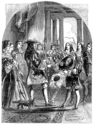 James II neemt afscheid van Lodewijk XIV, 1680s, 19e eeuw