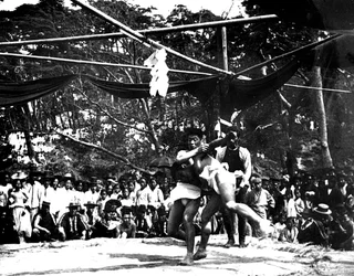 Japanse sumoworstelen, Korea, 1900