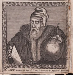 John Dee uit: De orde van de Inspirati, 1659