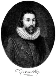 John Winthrop, Engelse puriteinse kolonist in Amerika, 17e eeuw ca. 1880