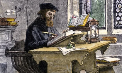 John Wycliffe aan het werk