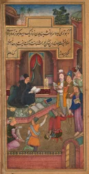 Johannes de Doper herkent Christus door de verschijning van een duif, uit een Spiegel van Heiligheid..., 1602-1