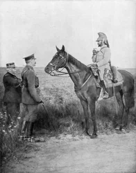 Joseph Joffre, Lord Kitchener en Generaal Baratier, Frankrijk, Eerste Wereldoorlog, 16 augustus 1915