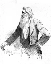 Joseph Wilson Swan, Britse natuurkundige en chemicus, demonstratie van elektromagnetisme, 1889