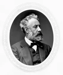 Jules Verne, Franse avonturen- en sciencefiction schrijver, ca. 1880