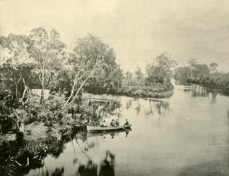 Kruising van de Glengarry & Thompson Rivers, Victoria, 1901