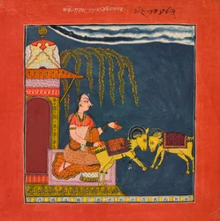 Kaccheli Ragini, uit een Ragamala, ca. 1710