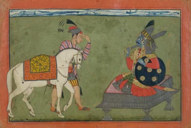 Kalki-avatar, de toekomstige incarnatie van Vishnoe, ca. 1700-1710.